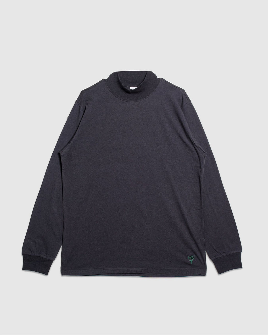 Cordura Jersey L/S Mock Neck Tee - Black