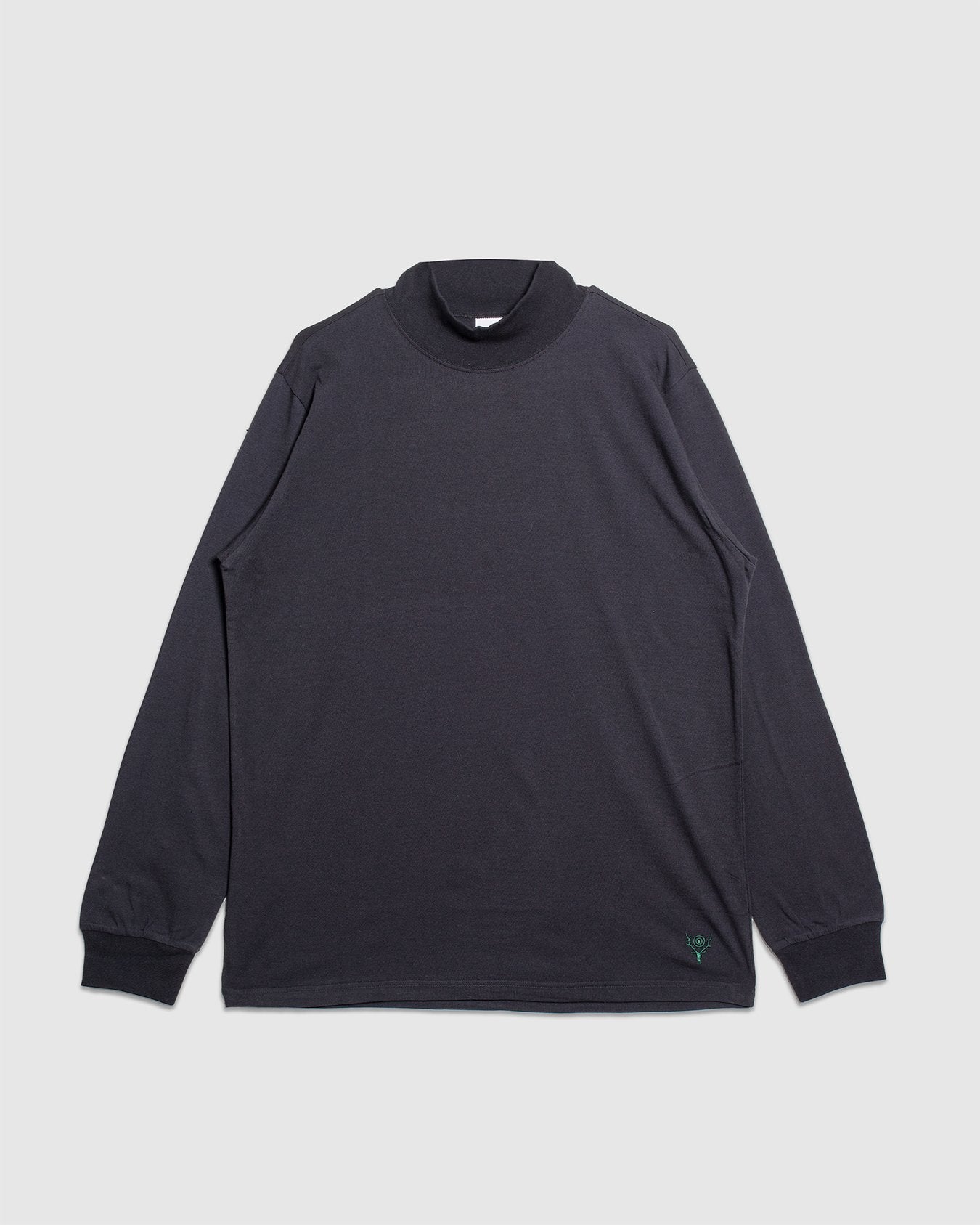 Cordura Jersey L/S Mock Neck Tee - Black