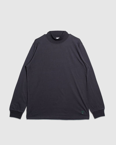 Cordura Jersey L/S Mock Neck Tee - Black