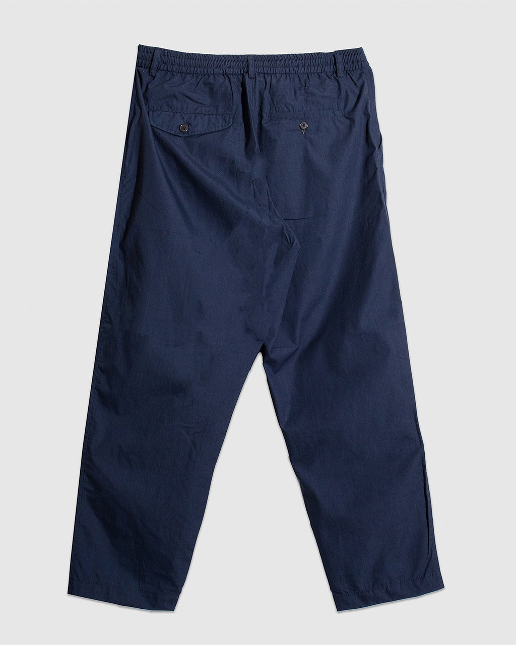 Pleated Track Pant Recycled Poly Tech - Navy