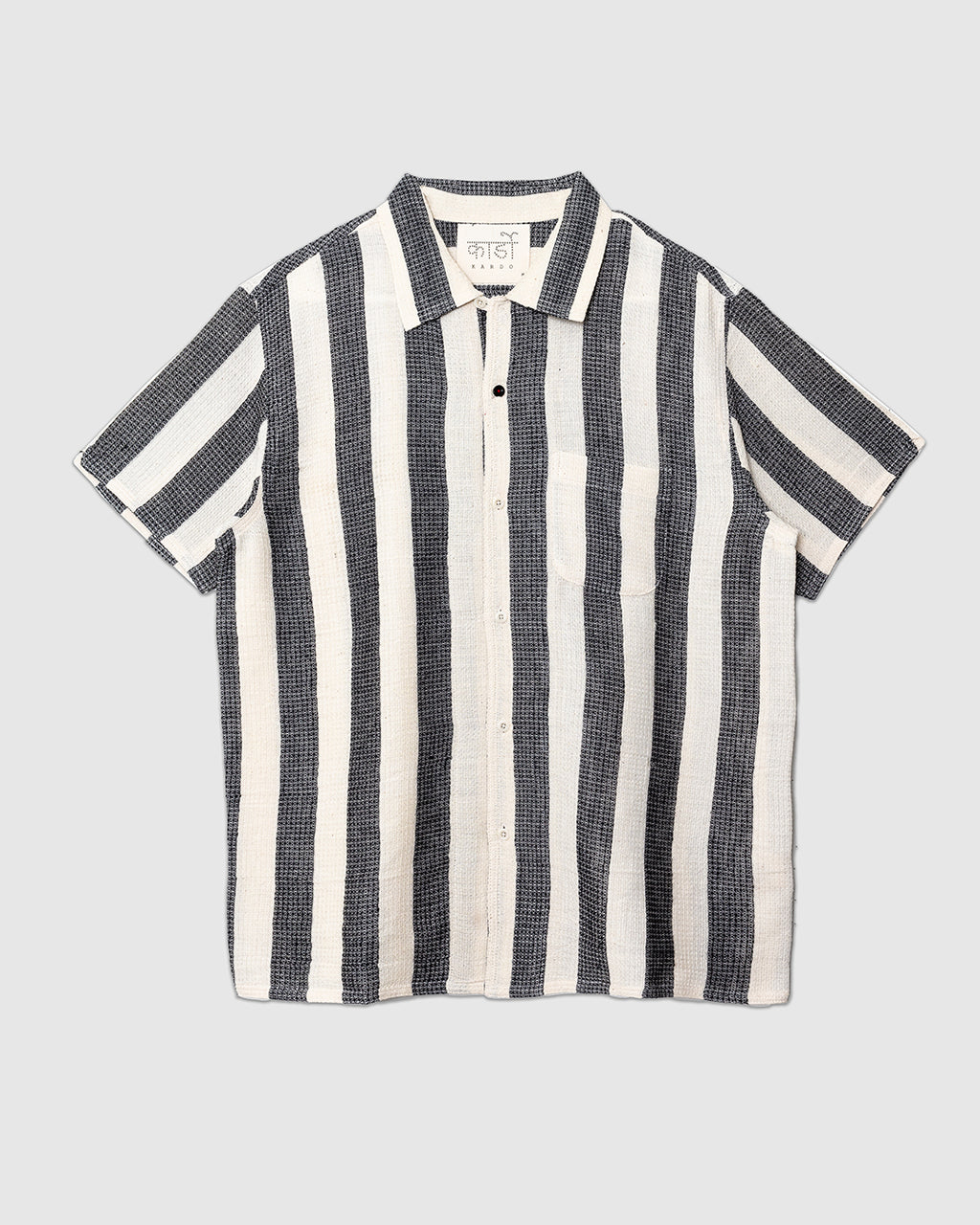 Chintan Shirt Stripe HANDWOVEN04 Black Black