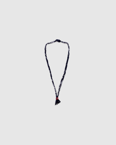 #13 Braided Necklace Blue/Red-Turquoise Flower