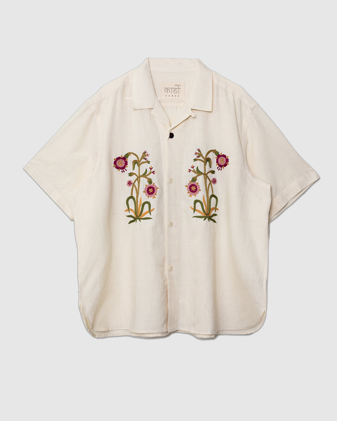 Ronen Shirt Embroidery EMB01N Natural Natural