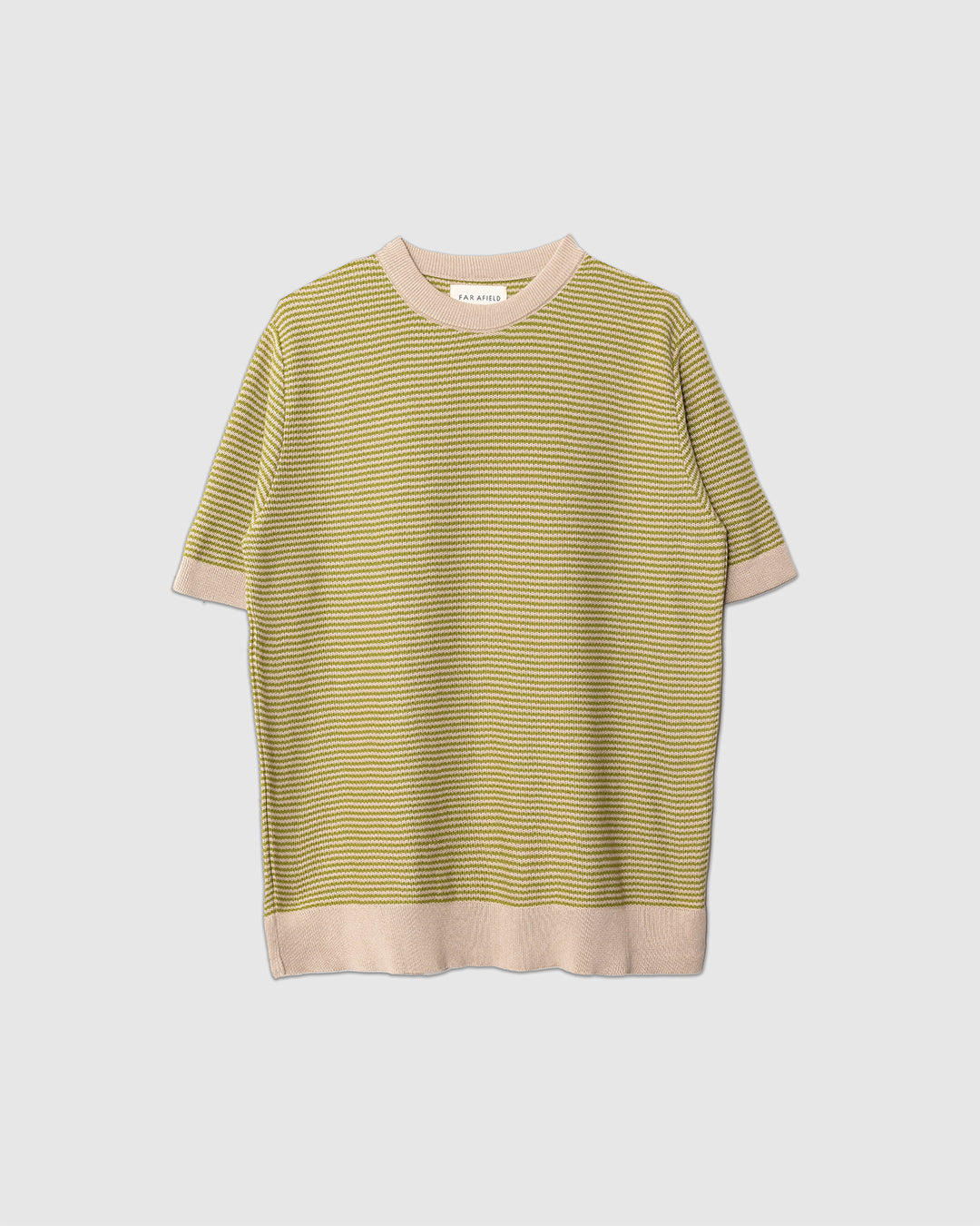 Newport Knitted Top Sand/Green Stripe Sand/Green Stripe
