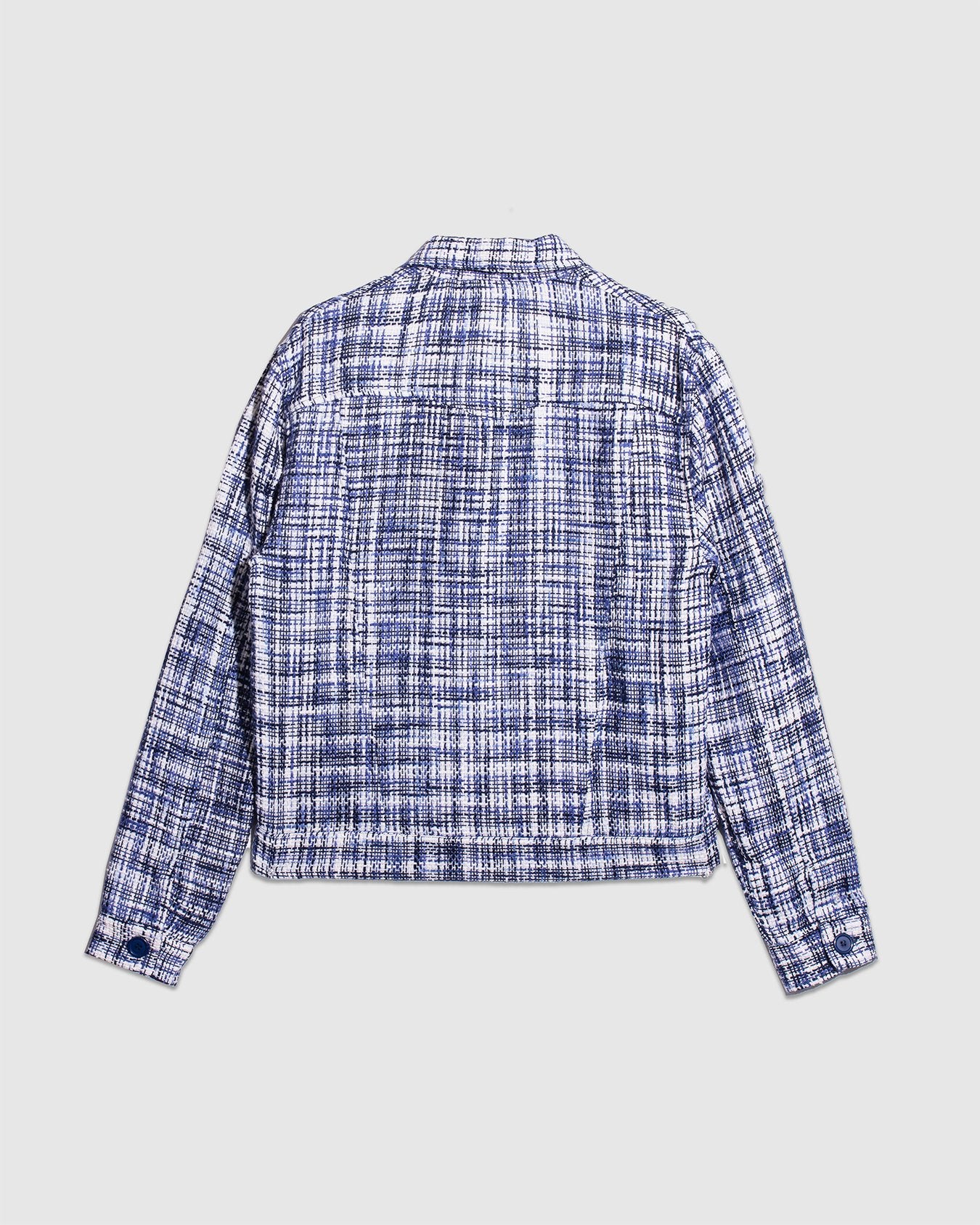 Azzuro Tweed Blouson - Navy