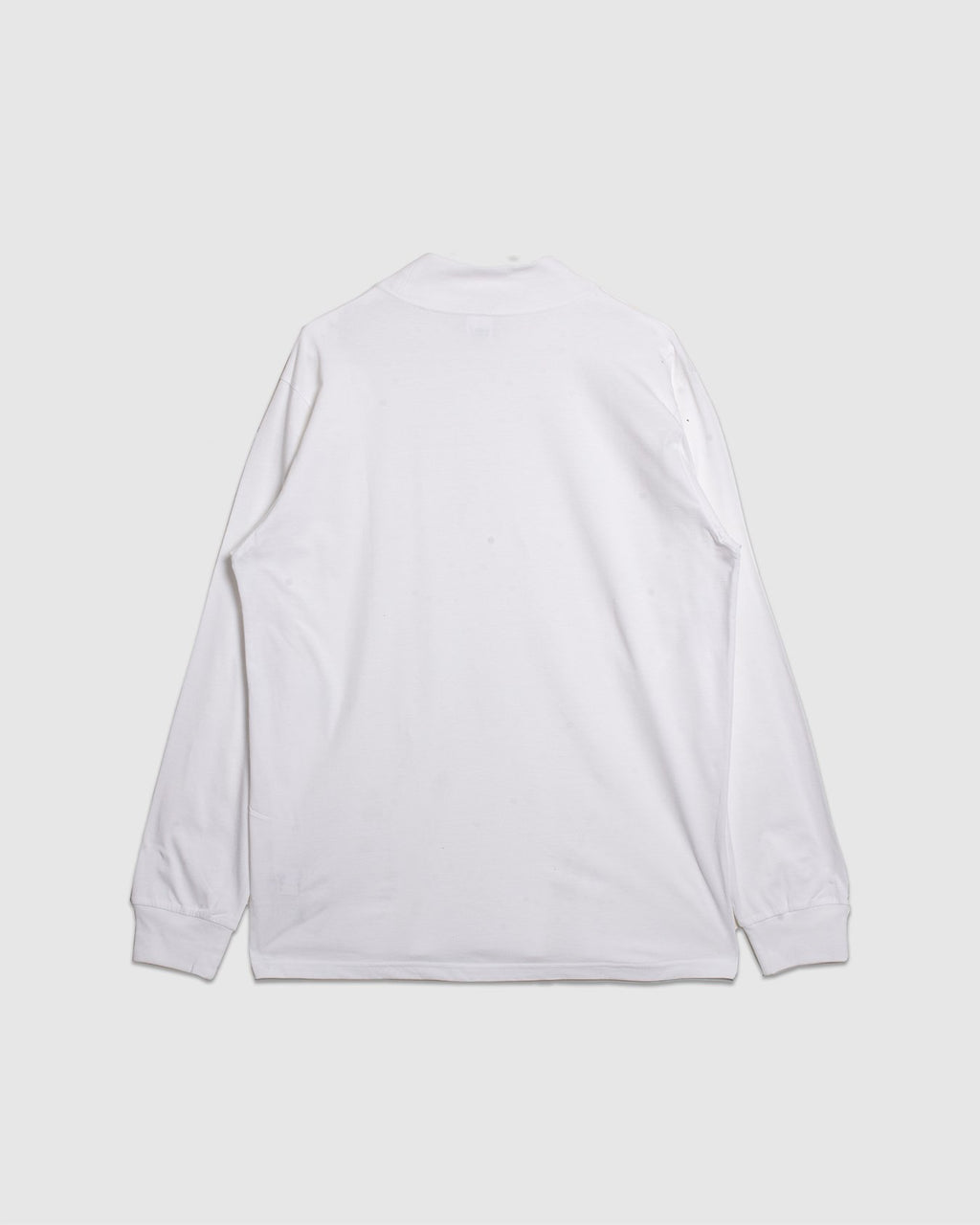 Cordura Jersey L/S Mock Neck Tee - White
