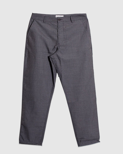 Military Chino Tropical Suiting - Grey Marl