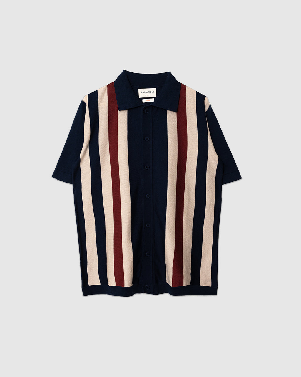 Velzy Knitted Shirt - Simple Stripe Navy/Multi Navy/Multi