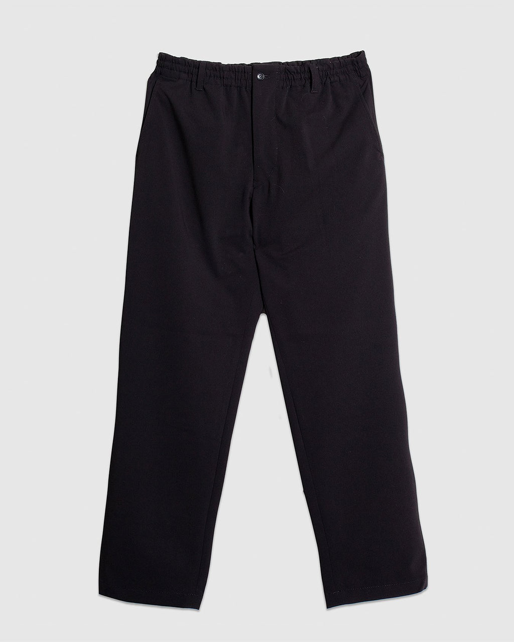 Twill Tapered Loose Fit Pants - Black