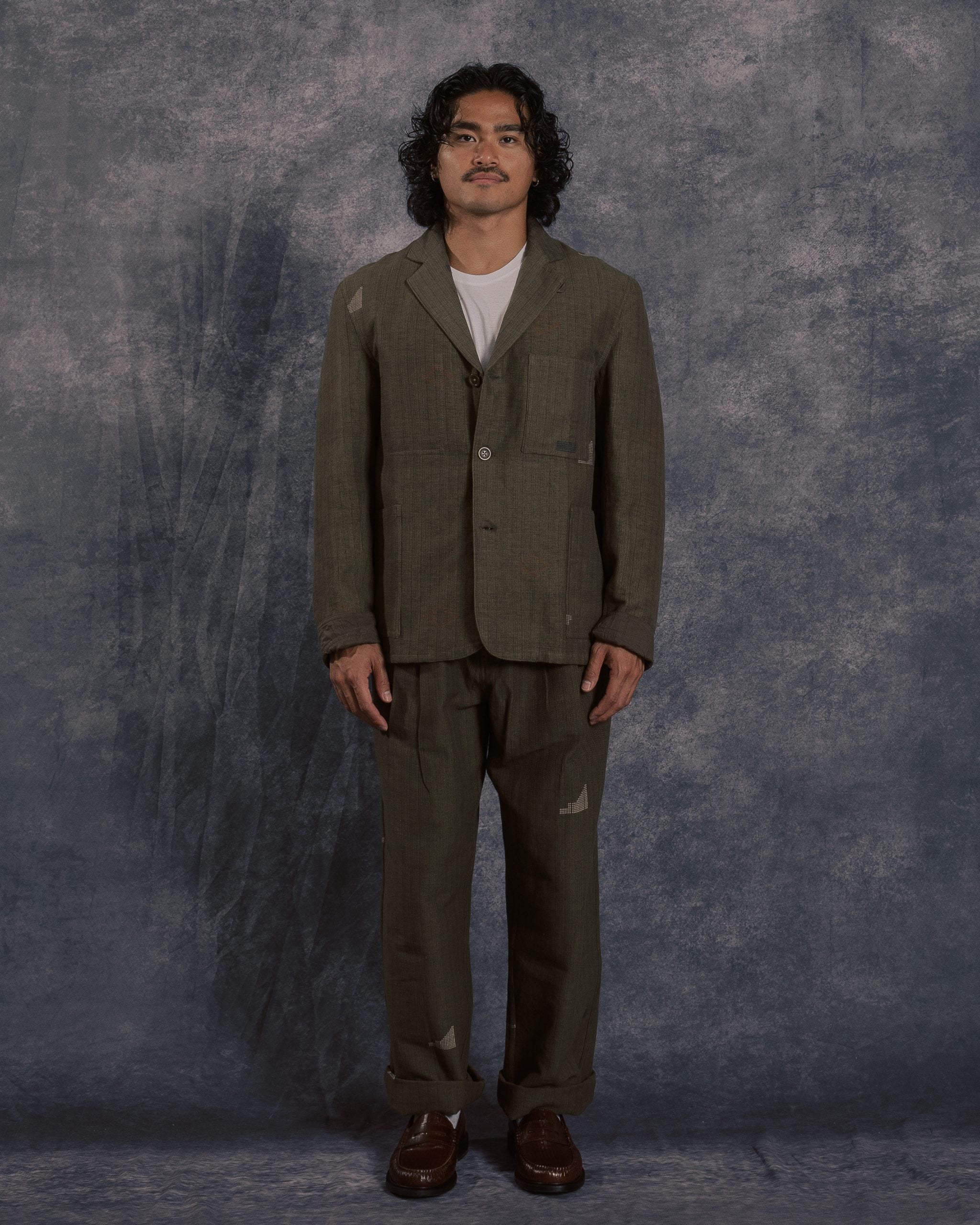 Somesh Blazer Jacket Olive EW08