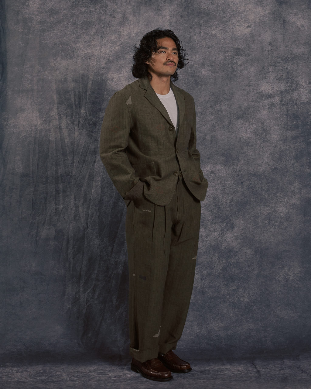 Somesh Blazer Jacket Olive EW08