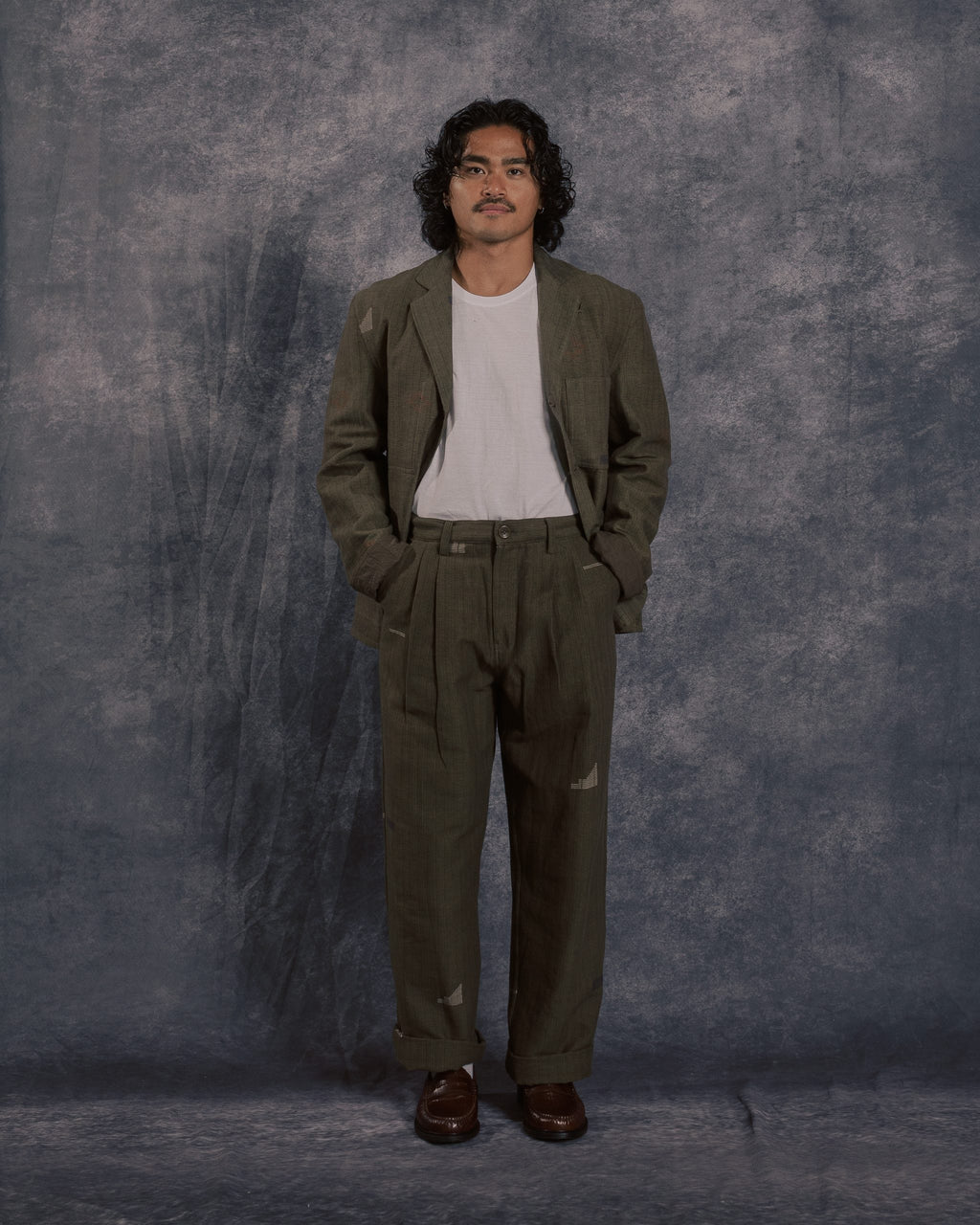 Somesh Blazer Jacket Olive EW08