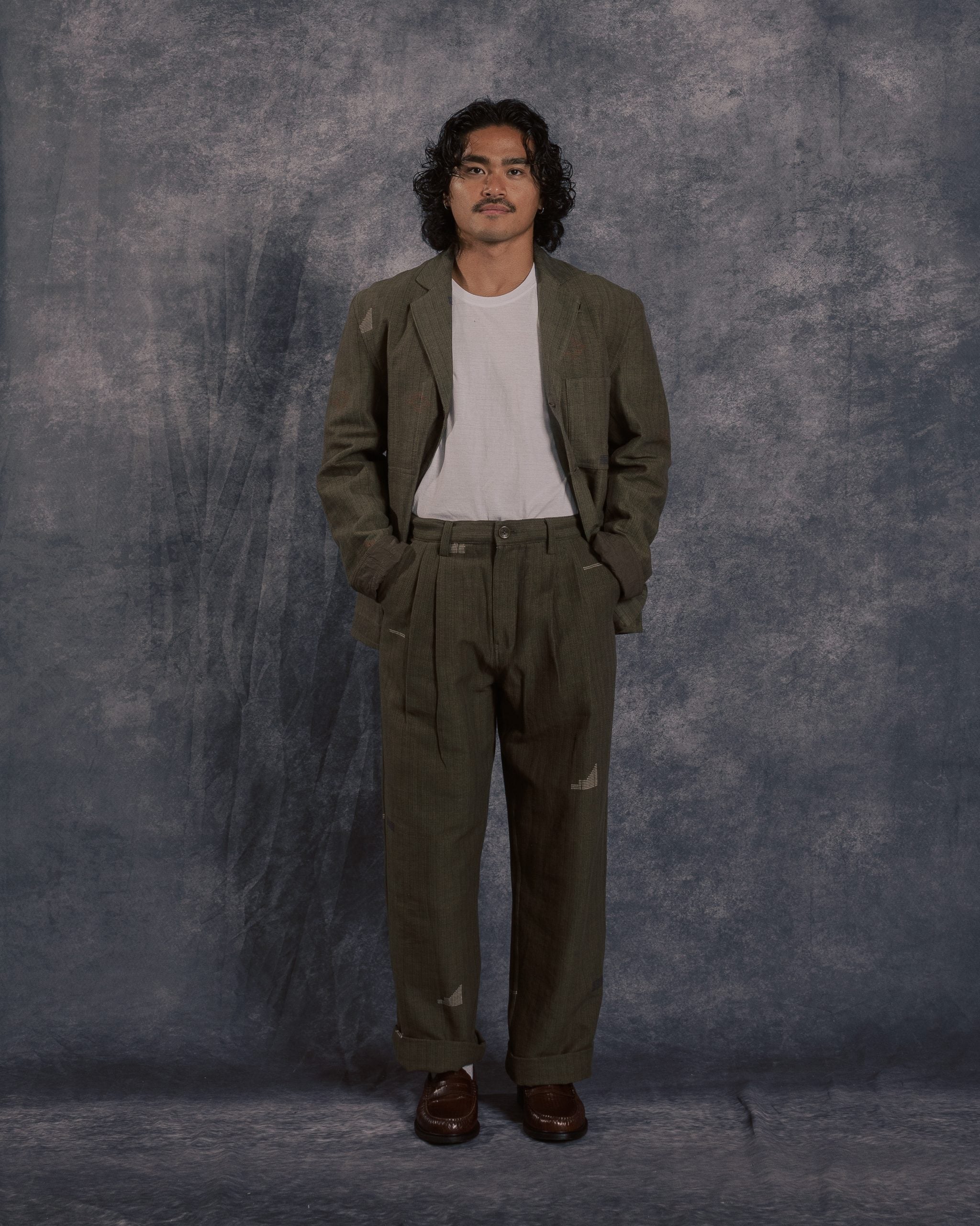 Somesh Blazer Jacket Olive EW08