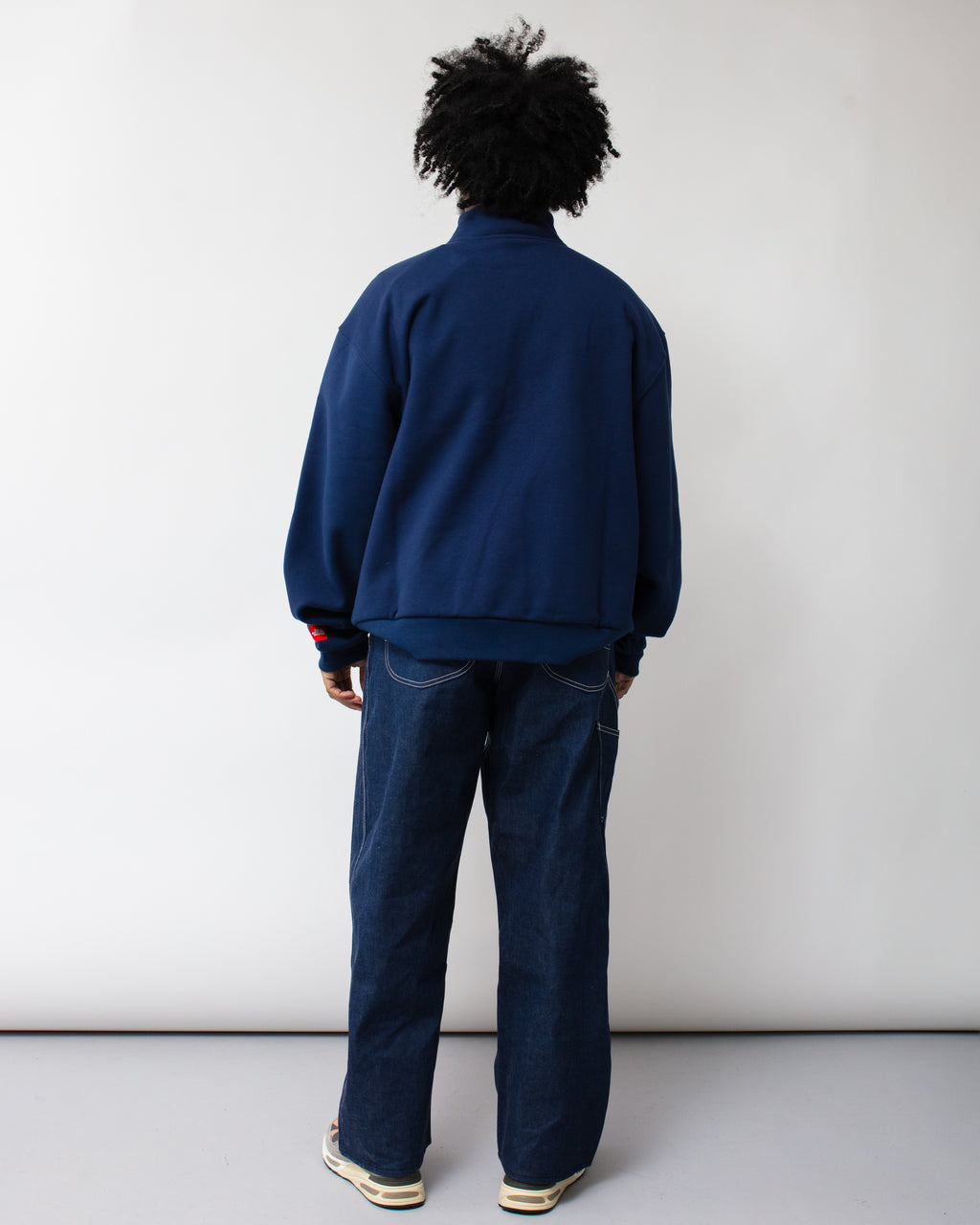 Men's TNF Red Box Half Zip Summit Navy