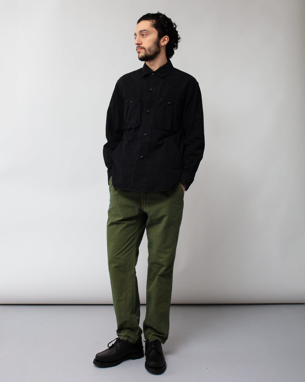 High Density Work Shirt Jacket Black