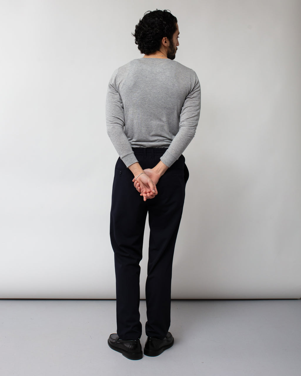 Twill Tapered Easy Pant Navy