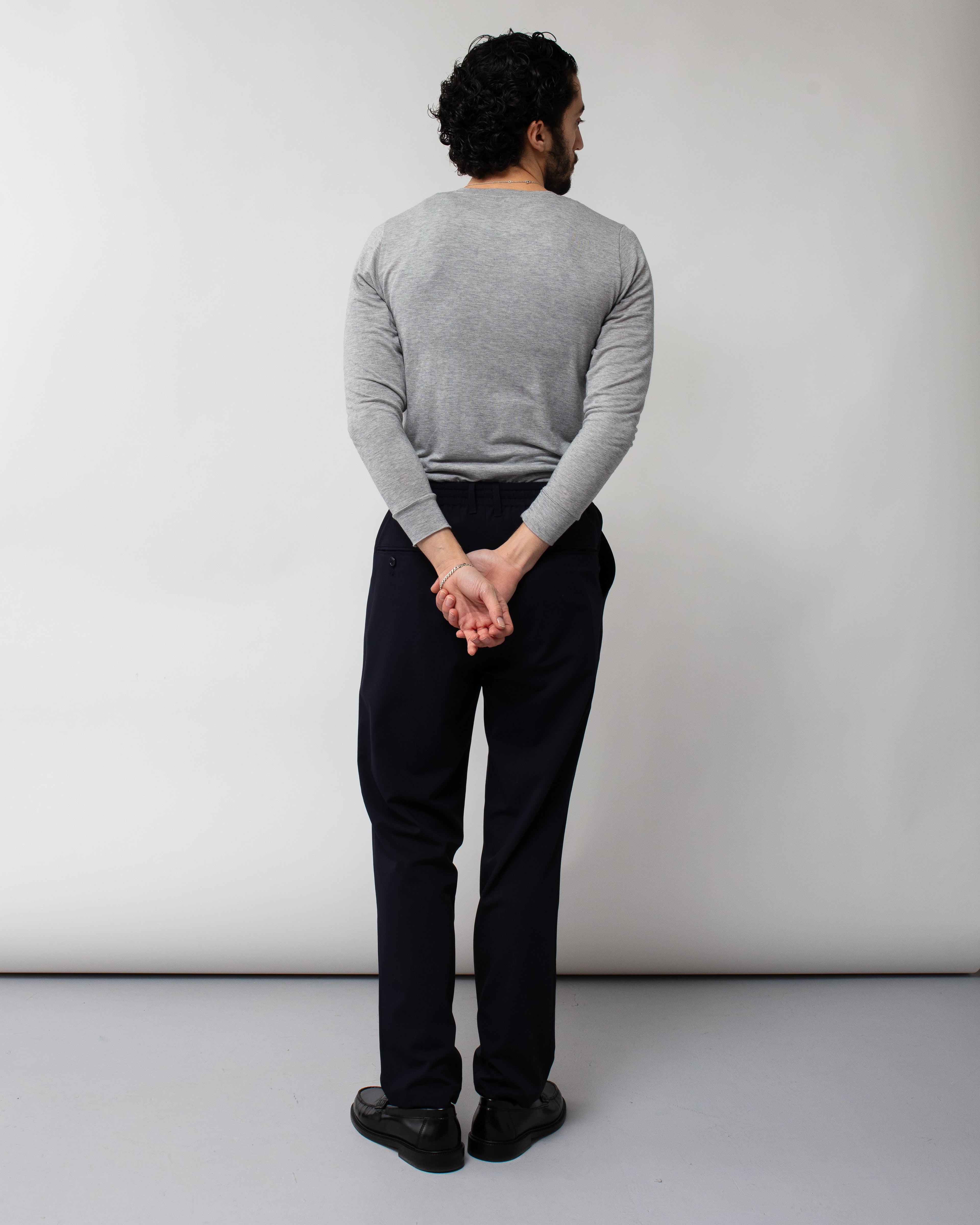 Twill Tapered Easy Pant Navy