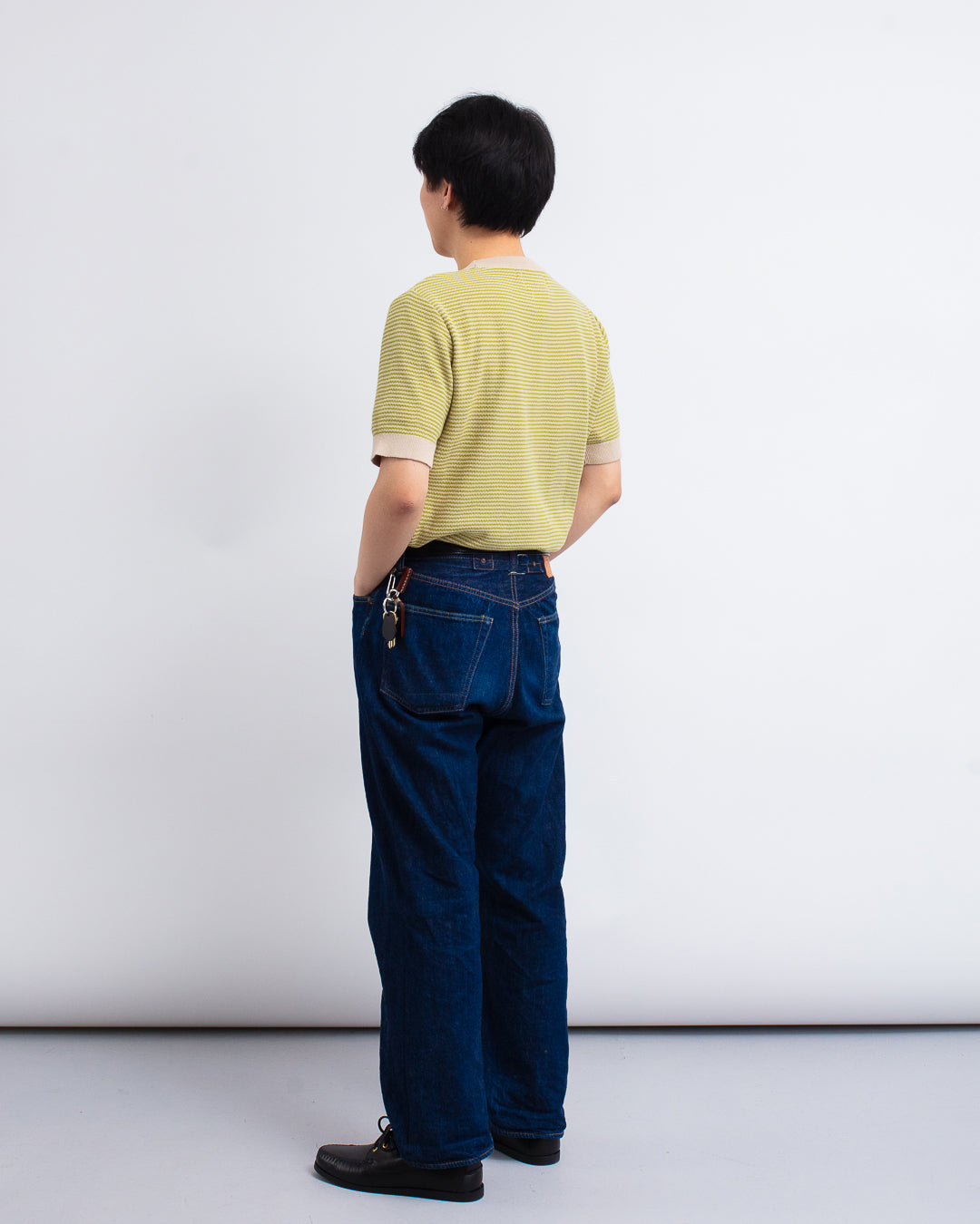 Newport Knitted Top Sand/Green Stripe Sand/Green Stripe