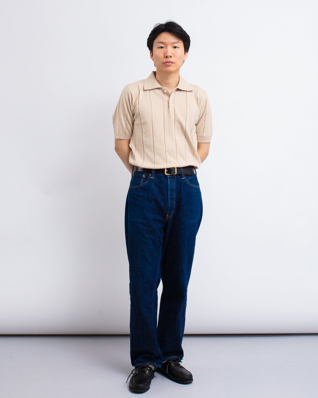 Jacobs Knitted Polo Sand Sand