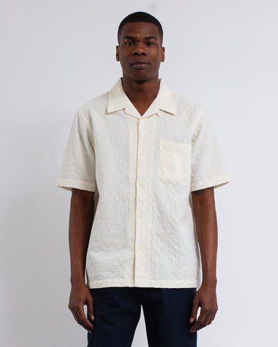 Road Shirt Dot Waffle Ecru