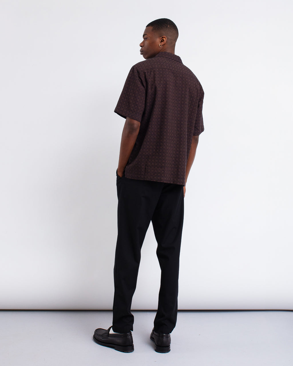 Deck Shirt Diamond Dobby Brown
