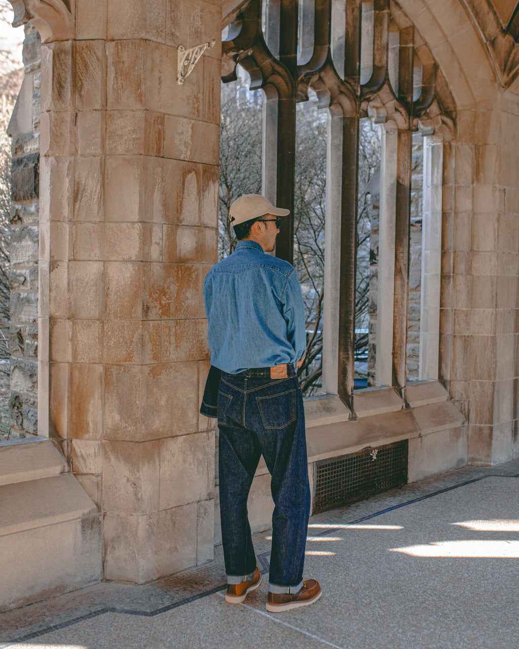 Grand Dad's Fit Denim Pants - One Wash