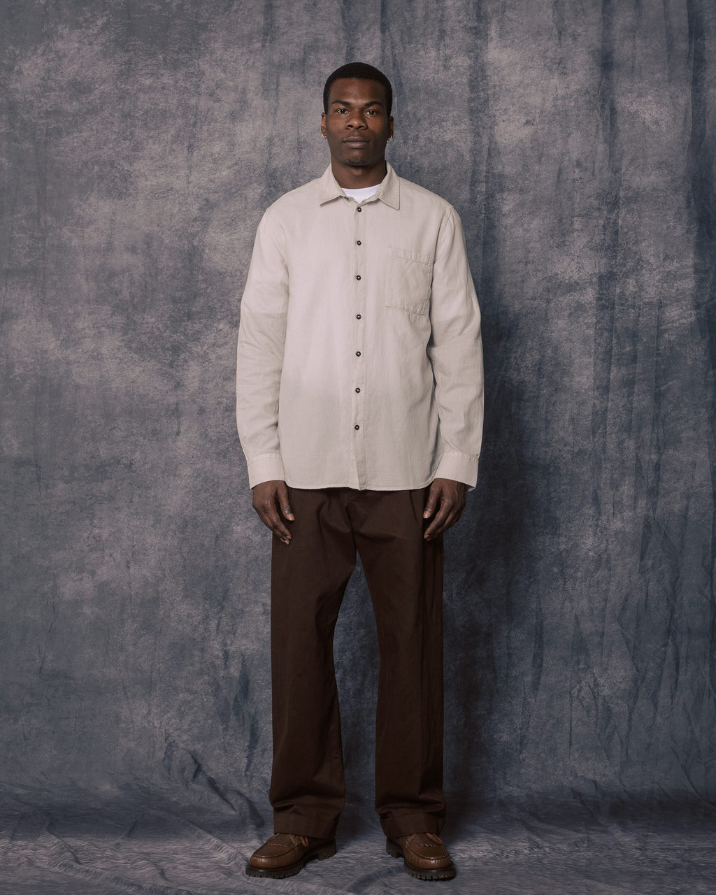 Henning Casual Classic Shirt Fog