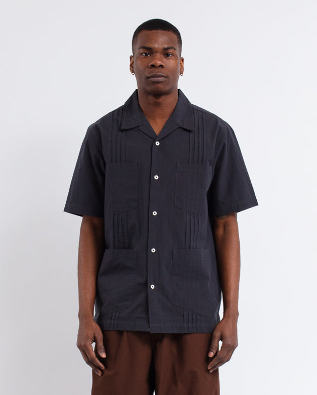 Dwight Overshirt Tech Cotton Black