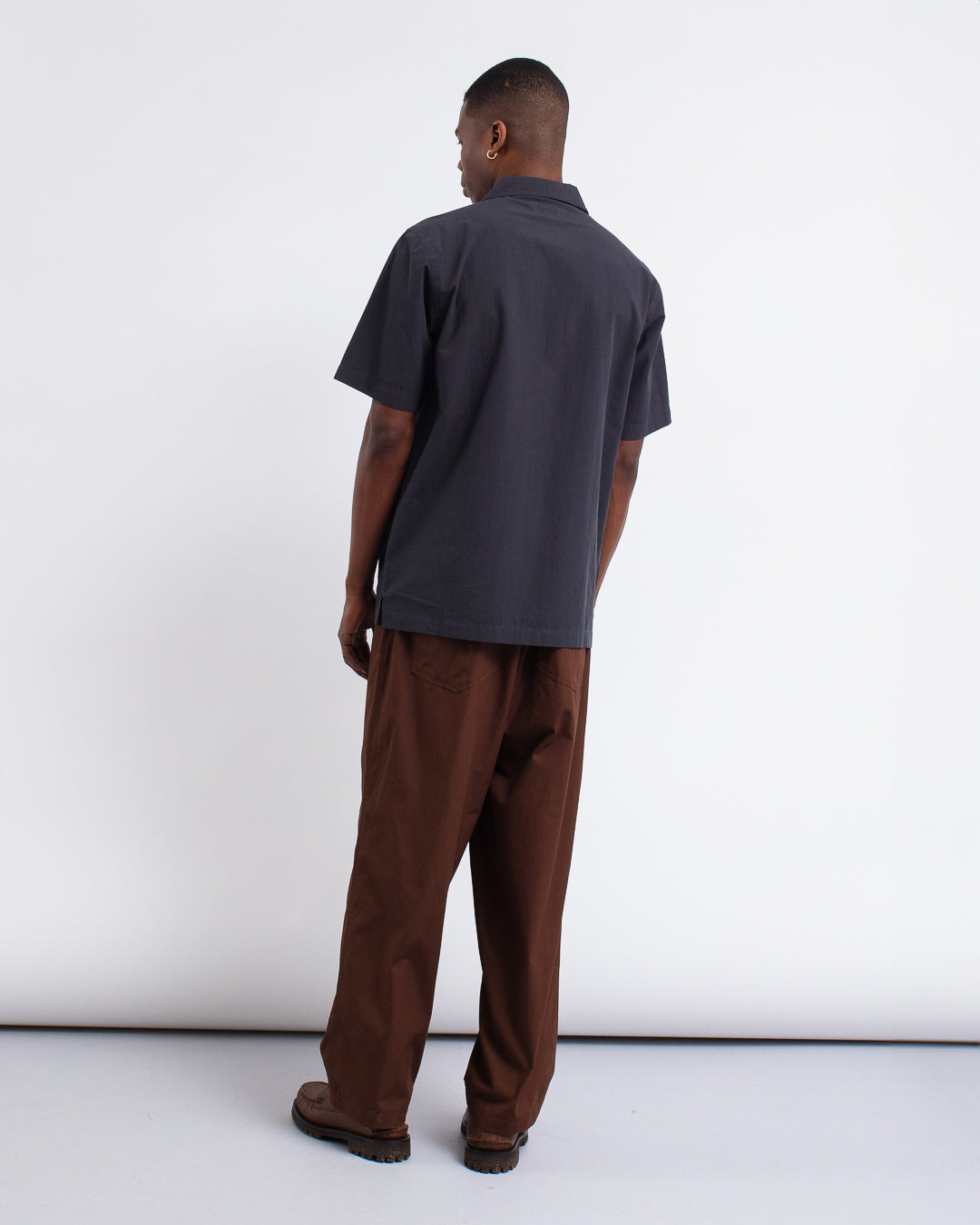 Dwight Overshirt Tech Cotton Black