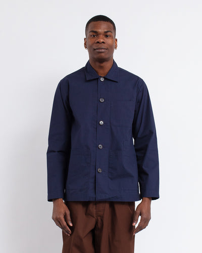 Bakers Overshirt Peached Poplin Navy