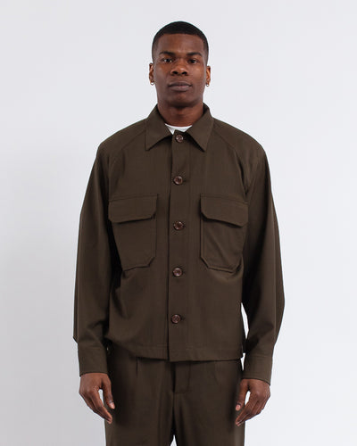 Balio JKT Shirt Wool Brown Zig Brown Zig