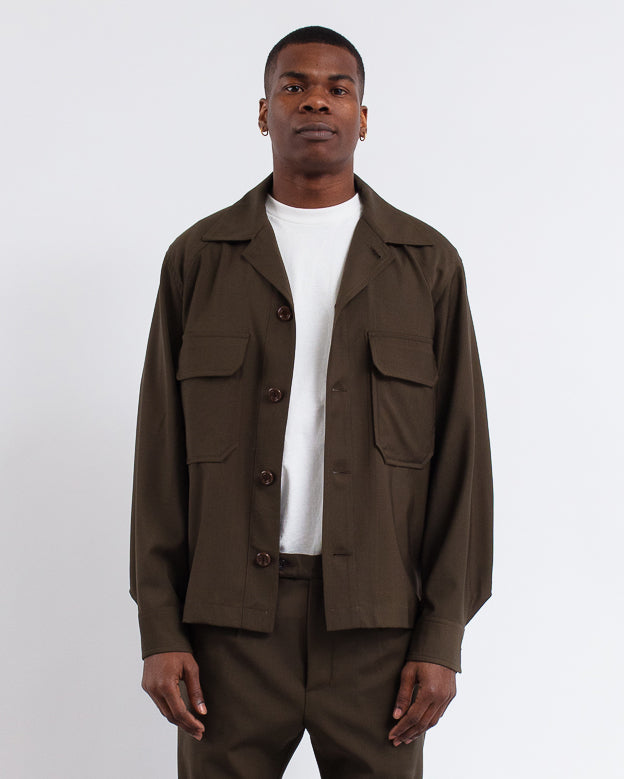 Balio JKT Shirt Wool Brown Zig Brown Zig