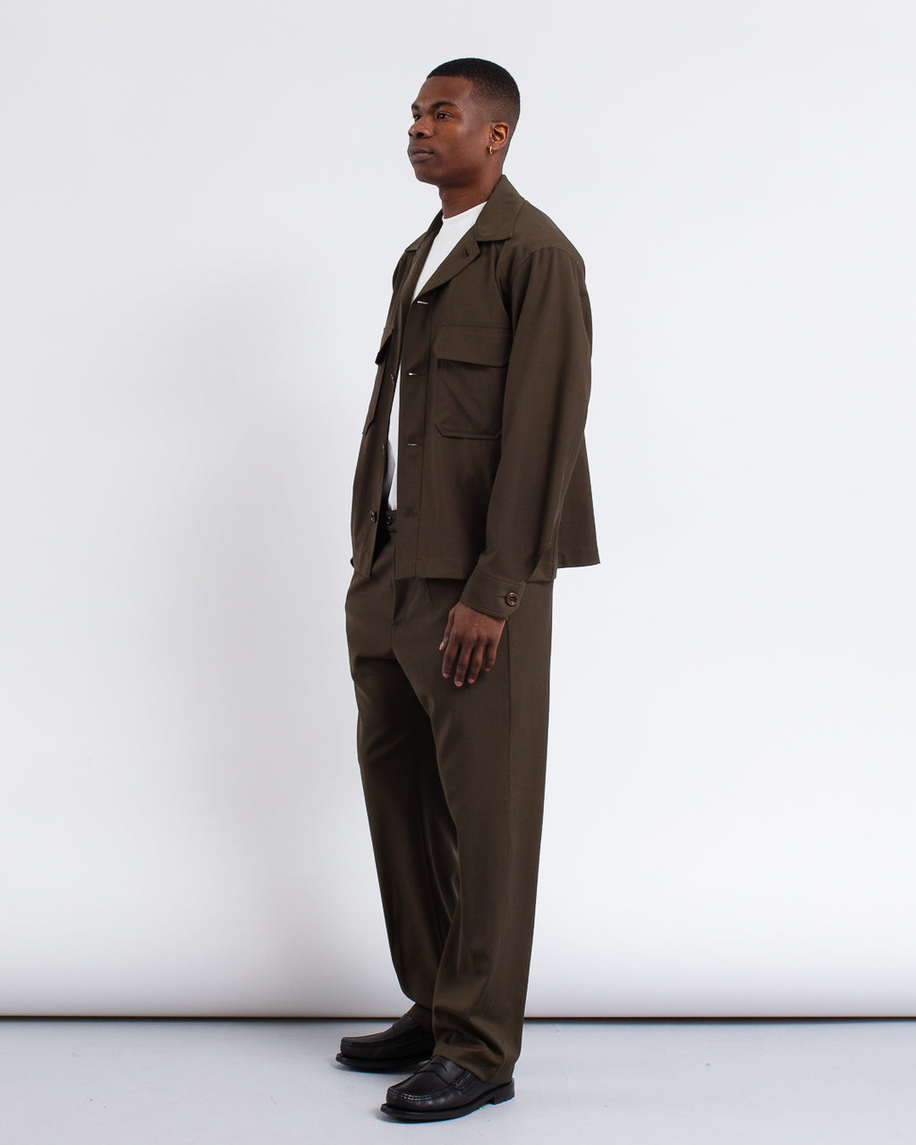 Balio JKT Shirt Wool Brown Zig Brown Zig