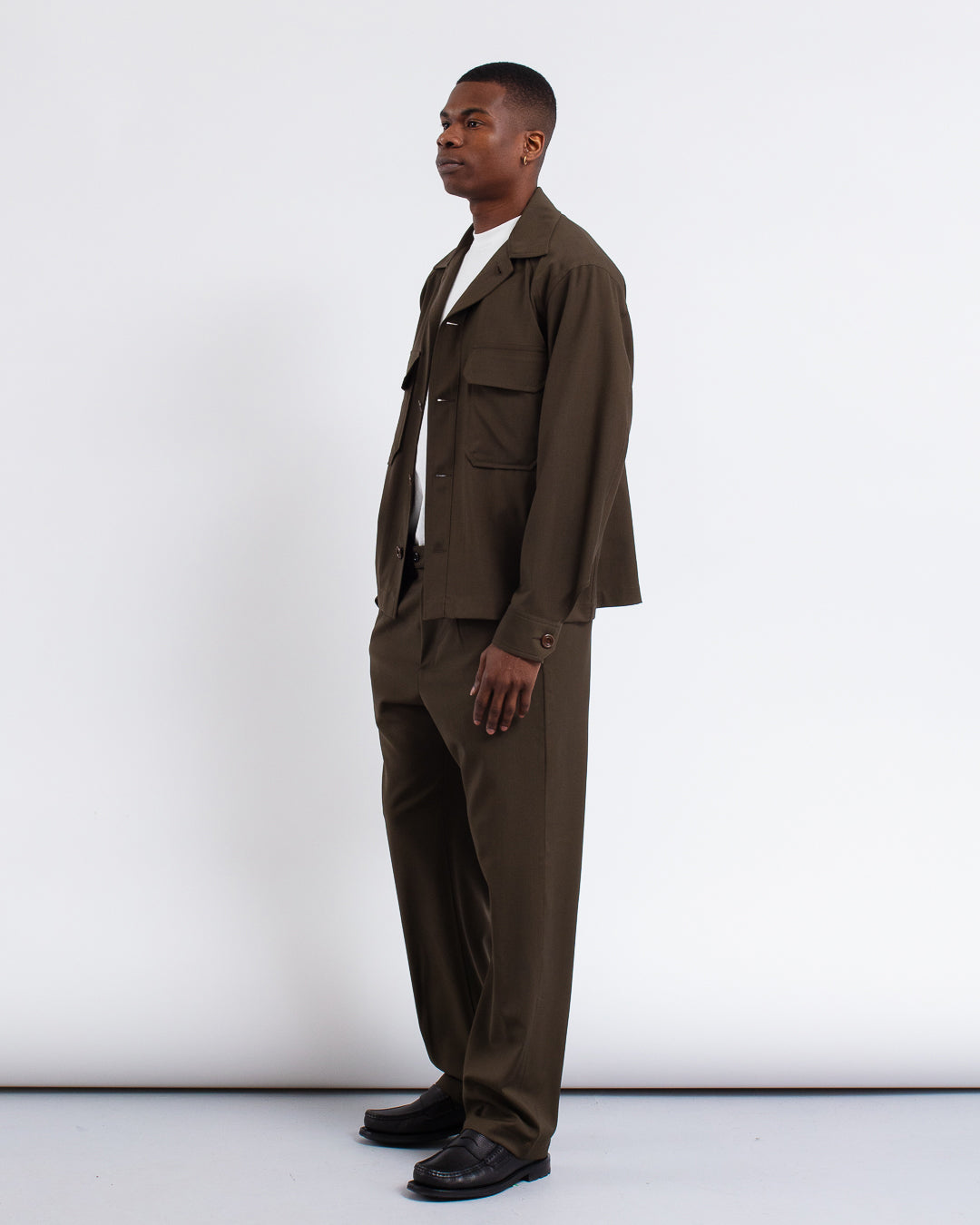 Balio JKT Shirt Wool Brown Zig Brown Zig