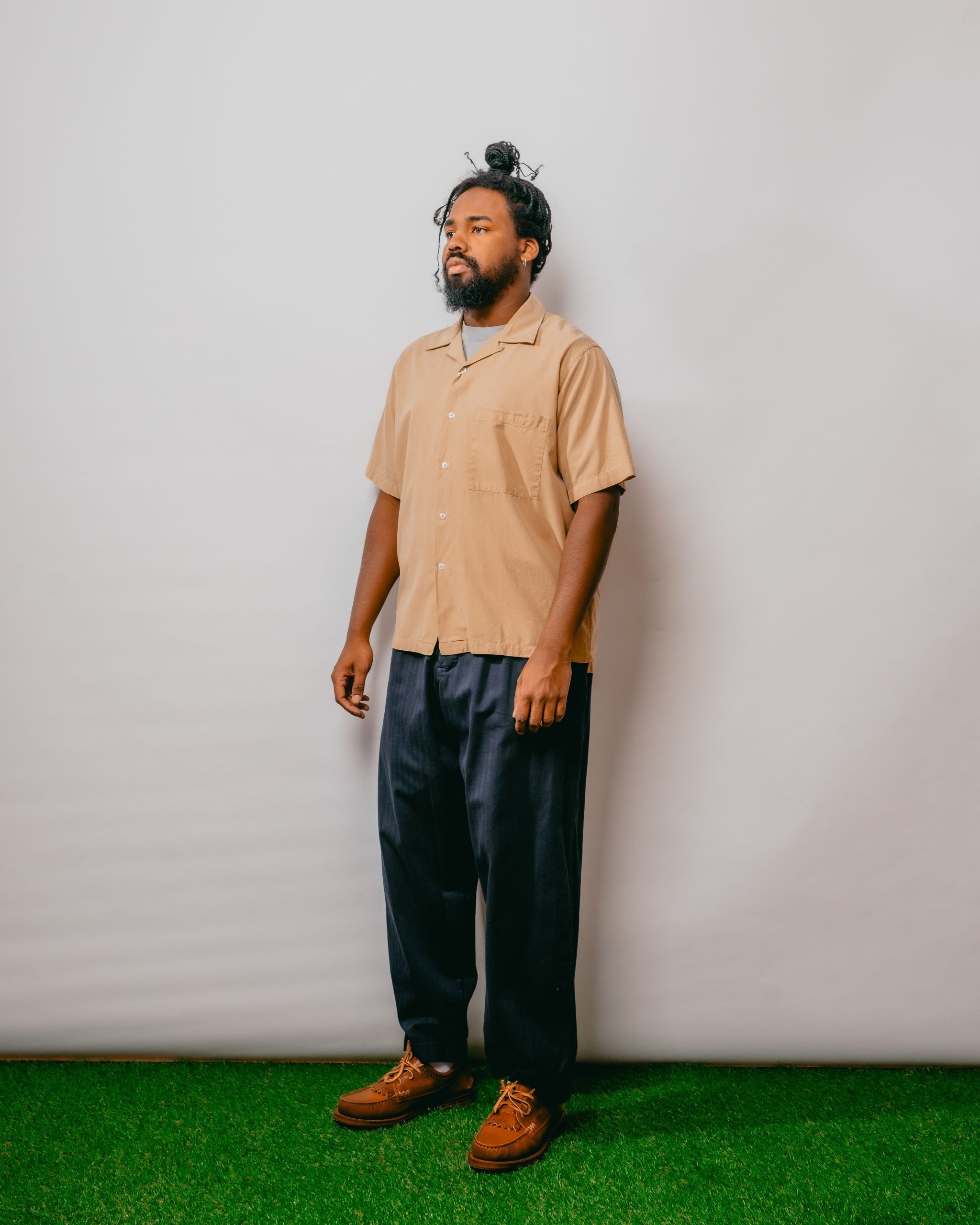 Camp Shirt Gardenia Lycot - Dark Sand