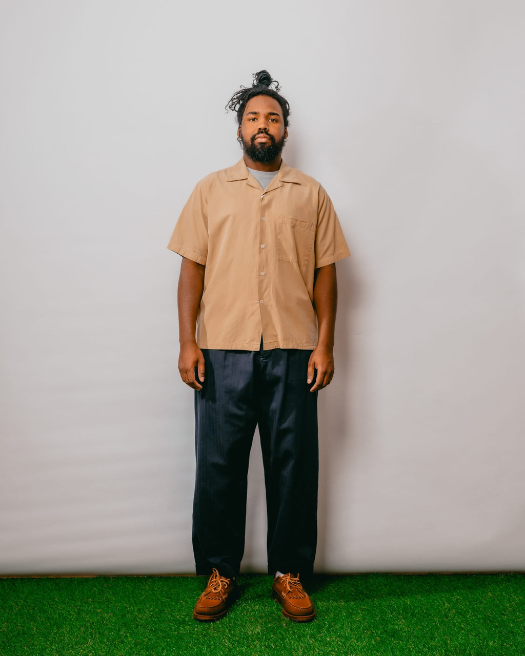 Camp Shirt Gardenia Lycot - Dark Sand