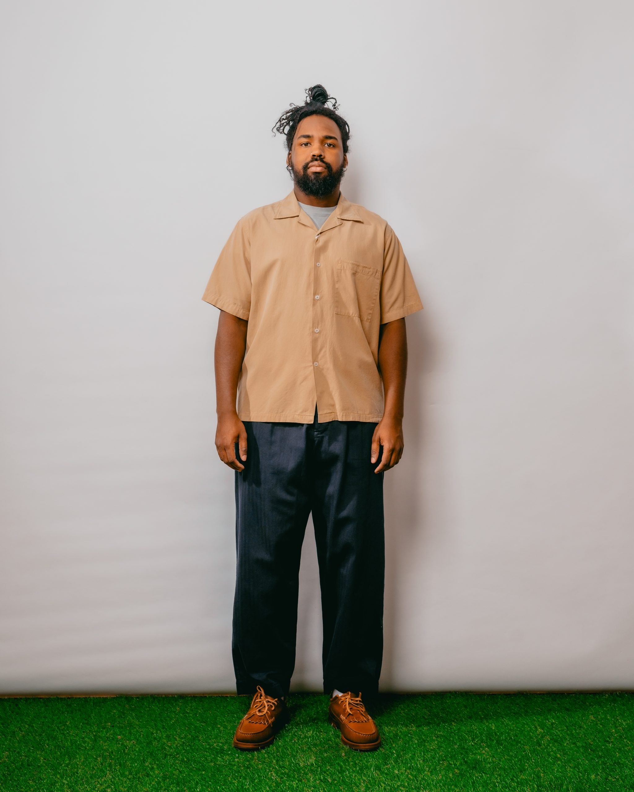 Camp Shirt Gardenia Lycot - Dark Sand