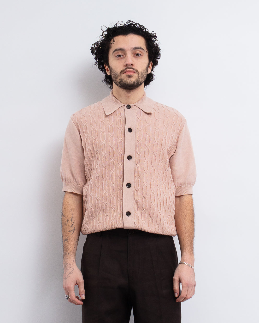 Rossell Knitted Shirt Penrose Pink