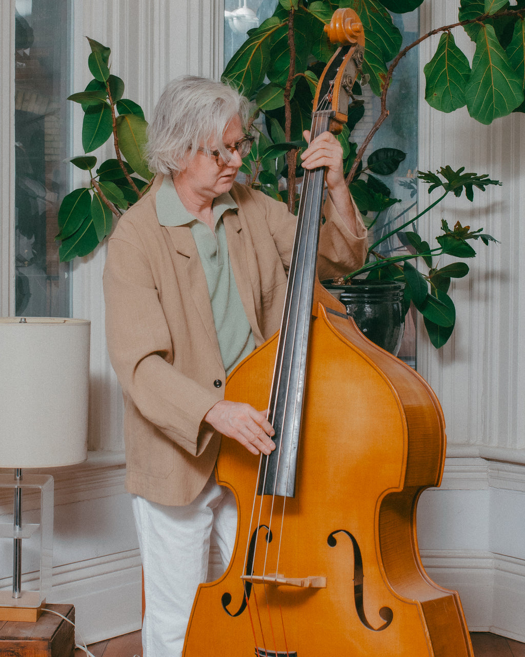 Italian Drop Lapel Jacket Linen Khaki