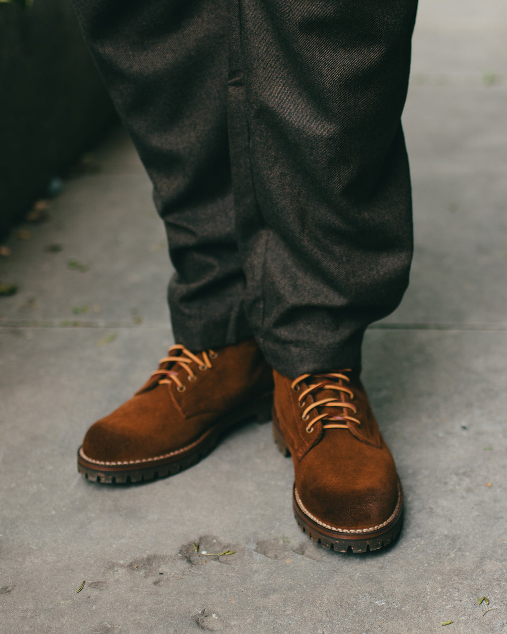 Canadian Work Boots II Triple Row Stitch Down w /Cortina Sole in Stead Snuff for Uncle Otis