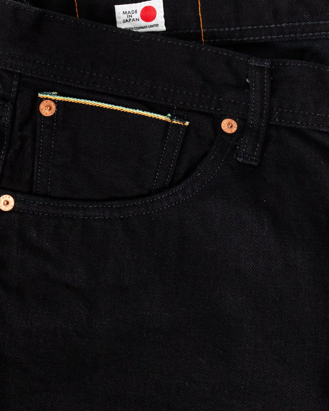 Edwin MIJ Regular Straight - Black Wet