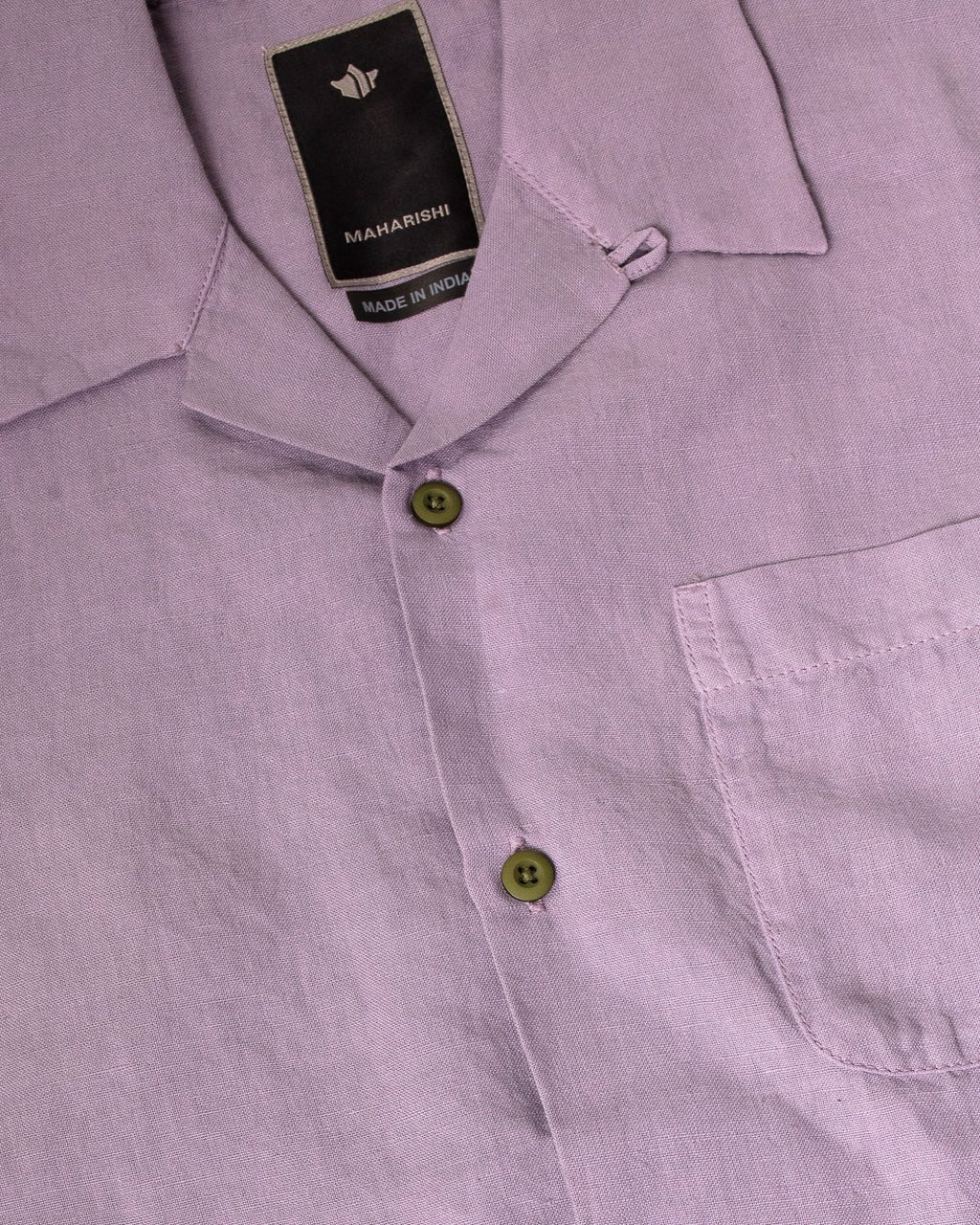 Hemp Camp Collar Shirt - Purple Ash