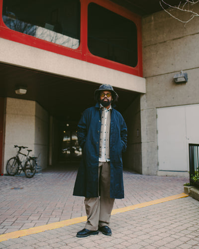 Morten Long Coat Waxed Black