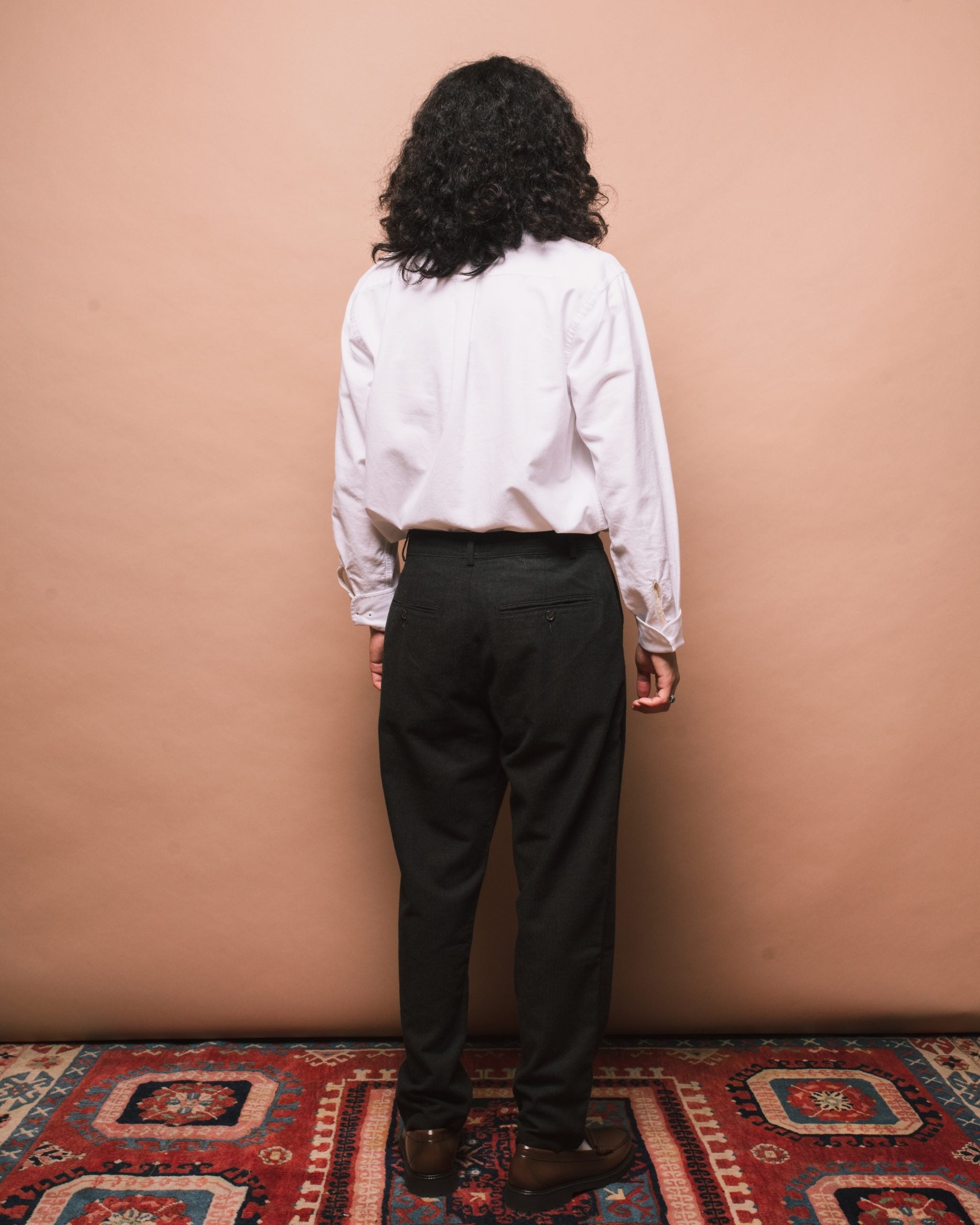 Upcycled Italian Tweed Military Chino - Olive