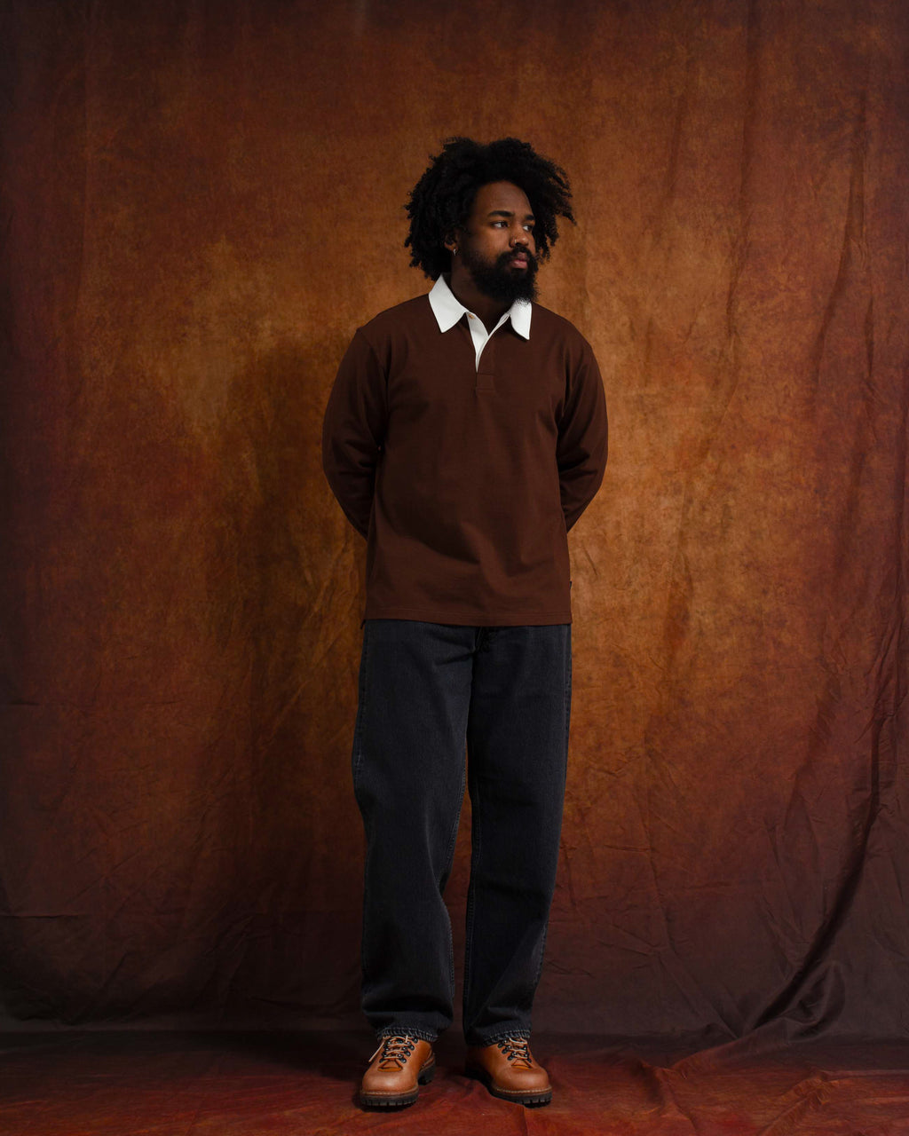 Heavy Rugby Top Parton Brown