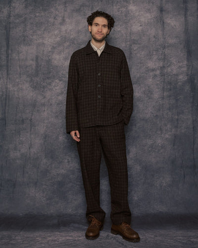 Station Jacket Brown Cedar Check