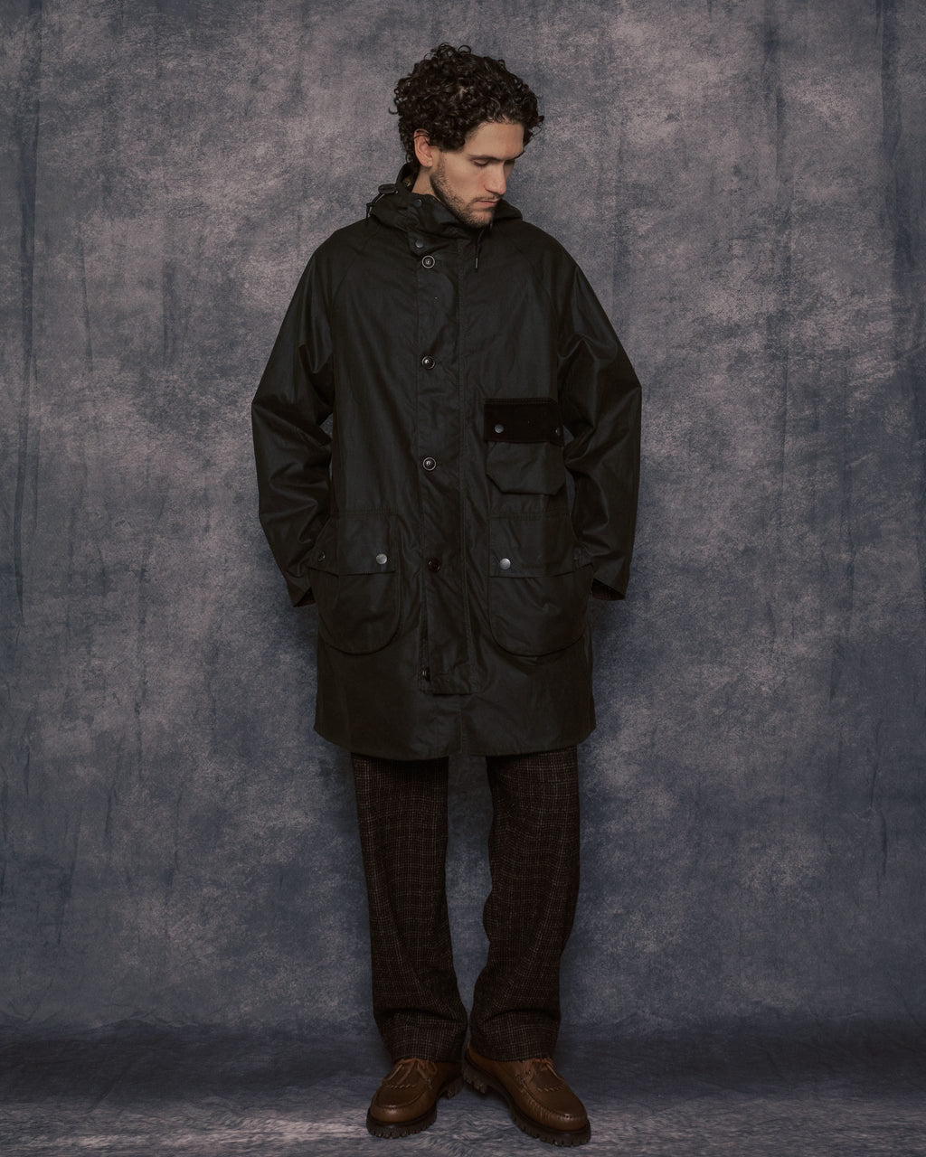 Solway Trench Wax Coat Archive Olive