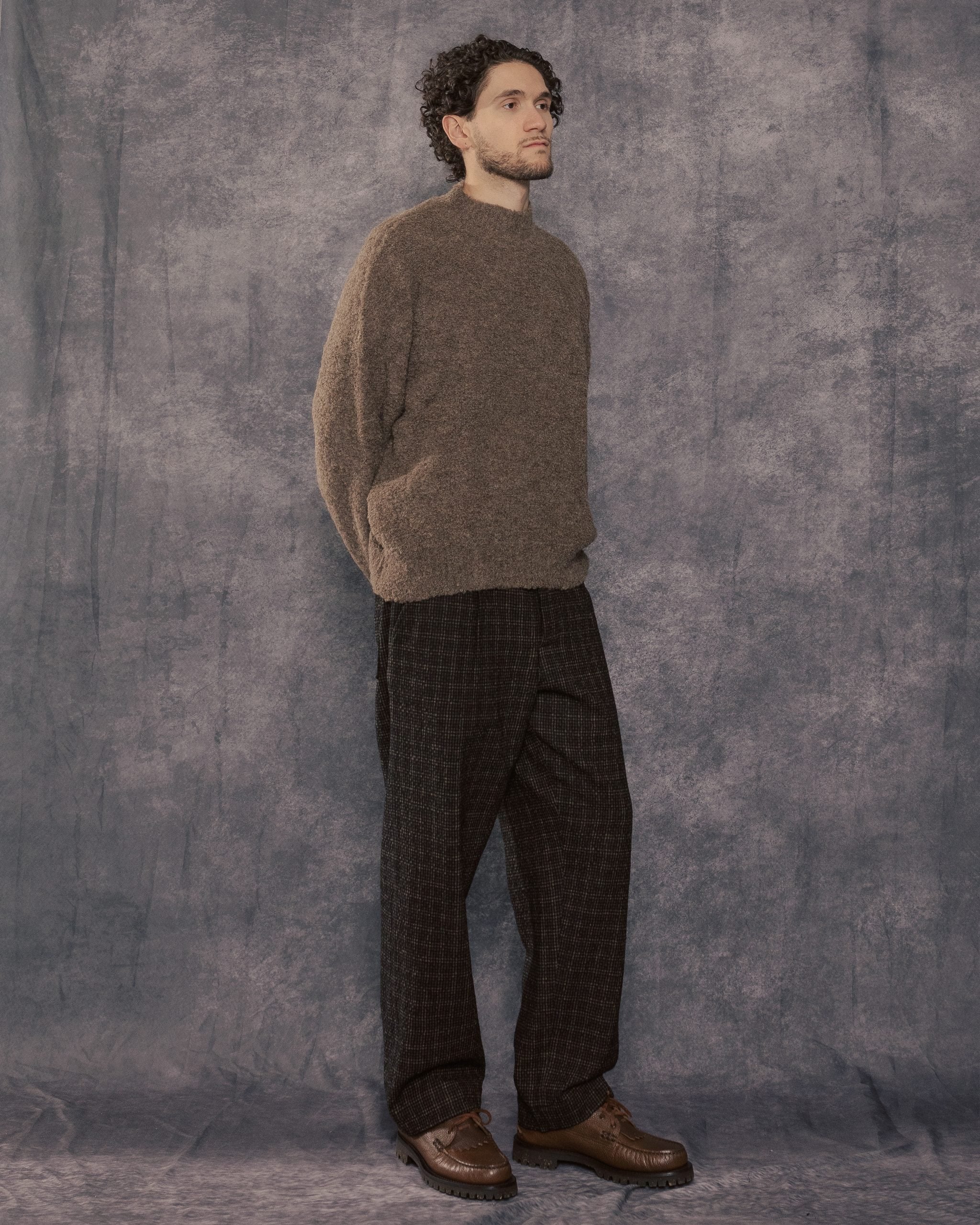 Santa Monica Sweater Brown Boucle