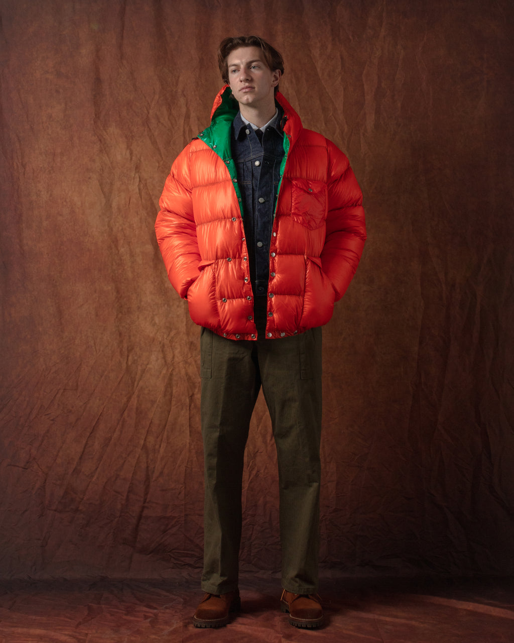 Snap Parka (Nylon) Orange