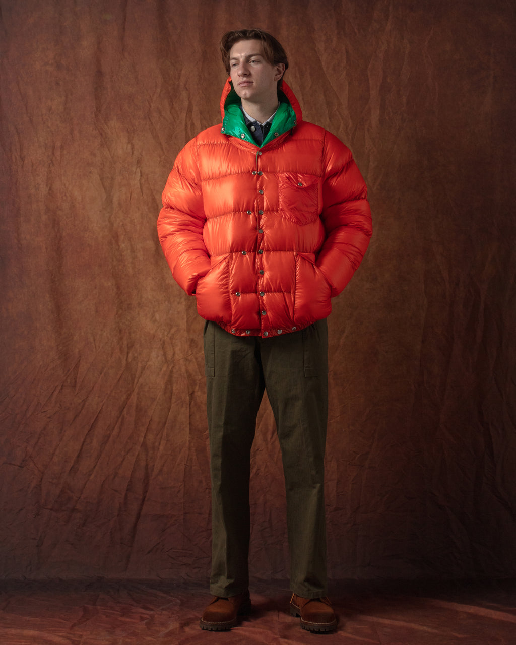 Snap Parka (Nylon) Orange
